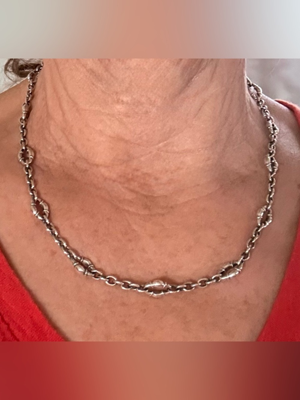Scott Kay Sterling Bolo Link 18” Chain Necklace
